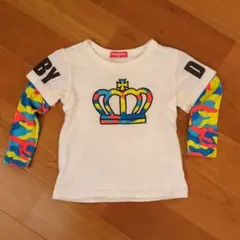 BABYDOLL カラフル王冠Tシャツ 100