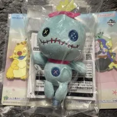 一番くじリロ＆スティッチd賞ぬいぐるみマスコットスクランプ