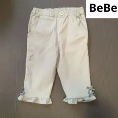 BEBE フリル付きハーフパンツ 120　ストレッチ