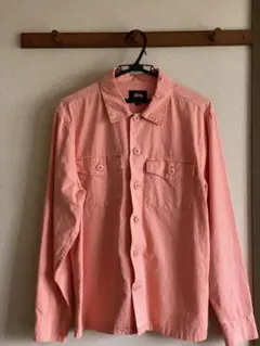stussy シャツ オレンジ　長袖のサムネイル