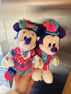 東京ディズニー ミッキー　ミニー　ぬいぐるみバッジ　ディズニー　パルパルーザ