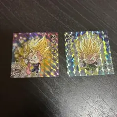 ドラゴンボール ウエハース シール ステッカー 2枚セット