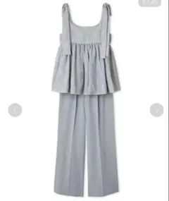 Mila owen ペプラムブラウス×ワイドパンツSET UP