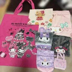 サンリオ My Melody & Kuromi トートバッグとポーチセット