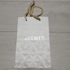 DECORTÉ エンボスショップ袋 ホワイト 約30cm