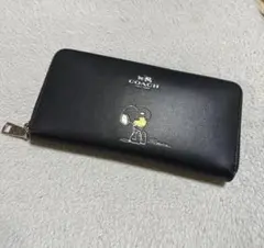 COACH スヌーピー 長財布 ブラック