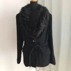 値下げ可能！マヌーシュ フェイク ファー付きハーフコート