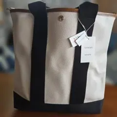 トプカピBREATH スコッチグレイン ネオレザー 縦型 A4トート バッグ