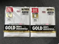 B.V.D. GOLD メンズ LサイズU首半袖Tシャツ 2枚セットのサムネイル