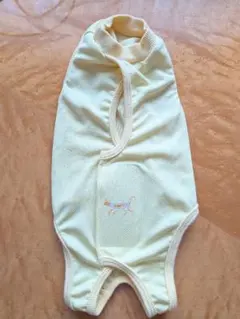 고양이 수술후 보호복 노란색