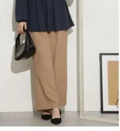 柄パンツ ワイドパンツ