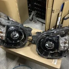 デリカ D5 ヘッドライト インナーブラック CV系 前期 黄ばみ無し