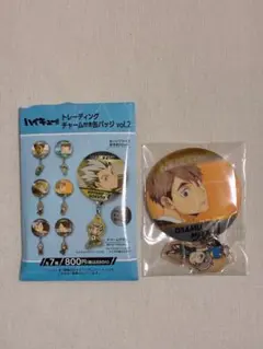 ハイキュー!! 宮治　チャーム付き缶バッジ