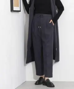 nano universe　テーパードパンツ　チャコール