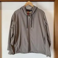 HK WORKS ATHLE ストレッチパーカー LL モカ 吸汗速乾 UV対策