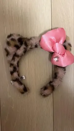 ヒョウ柄 キティちゃん カチューシャ