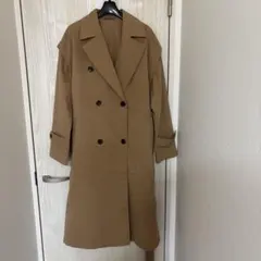 더블 브레스트 트렌치 코트 베이지