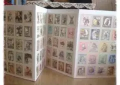 不思議の国のアリス 切手風シール