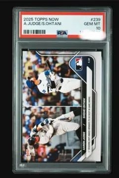 大谷翔平、アーロン・ジャッジMLB toppsNOW psa10 3連 - メルカリ