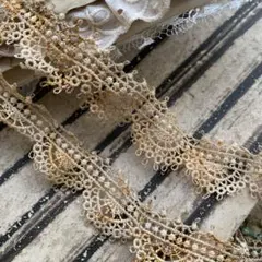 ジャンクジャーナル素材☆錆染　アンティーク調ケミカルレース