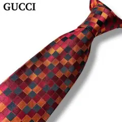 GUCCI チェック柄 格子柄 ネクタイ マルチカラー