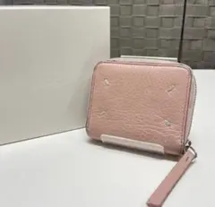 MAISON MARGIELA ピンク レザー カードコインケース