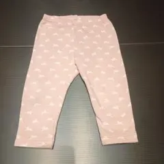 UNIQLO うさぎ柄 フリースレギンス 80
