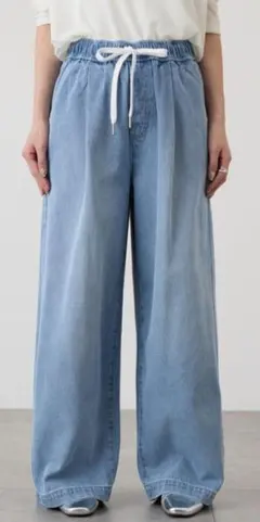 【美品/3回着用】AMERICAN HOLIC イージーデニムワイドパンツ