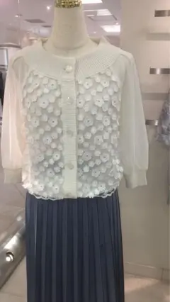 ꕤYUKI TORIIお花モチーフカーディガン38ꕤ