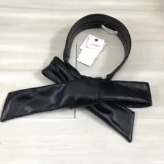 フェイクレザー　カチューシャ
