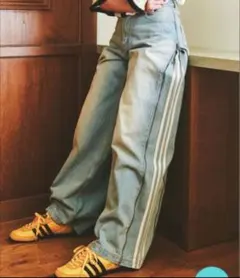 2025年最新】Adidas デニムパンツ ジップの人気アイテム - メルカリ