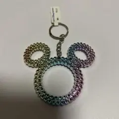 ミッキーマウス七色キラキラキーホルダー？