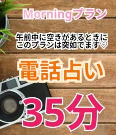 電話占い35分モーニングプラン13時まで