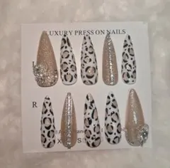 地雷系 シャンパンゴールド×ラメ ギャルネイルチップ /量産型 大人可愛い