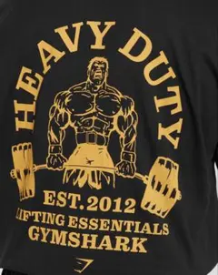 GYMSHARK HEAVY DUTY Tシャツ ブラック L