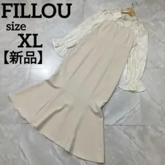 【新品】フィルー FILLOU レースドッキングマーメイドワンピース XL