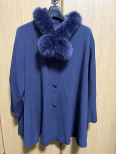 美品】詩仙堂 ちりめん素材 半袖 七分袖 ブラウス シャツ カットソー 