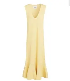 JIL SANDER イエローニットロングワンピースのサムネイル