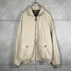 DOCKERS　スウィングトップ　ボンバー　90s　レザージップ　メタルバッジ