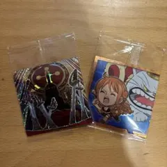 ONE PIECE チョコ缶バッジ ナミ サンジ 2種セット - メルカリ