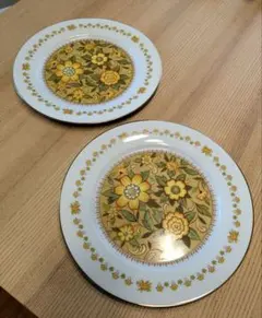 オールドノリタケ アンティーク 日東ロイヤル 花柄 大皿 盛り皿2枚