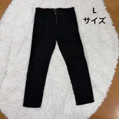 【USED】メンズパンツ ボトムス チノパン Lサイズ ブラック