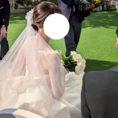 《LoveTiara》ミディアムベール（ギャザーなし）（ミドルヴェール）