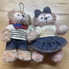 ダッフィー & シェリーメイ ぬいぐるみバッジ
