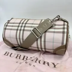 激レア✨極美品✨Burberry バーバリー ショルダーバッグ 筒形 ドラムのサムネイル