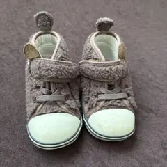 CONVERSE ベビーシューズ ブラウン 耳付き