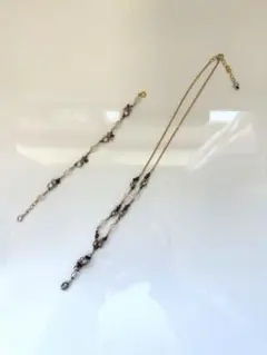 レディースハンドメイド　ビーズ　ネックレス　ブレスレット