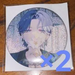 プロジェクトセカイ グリッター缶バッジ vol.10 A 特典 青柳冬弥 2個