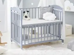 LOWYA ベビーベッド グレー