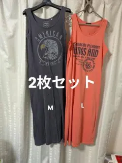 PAINT and CLOTH ノースリーブワンピース M 2点セット